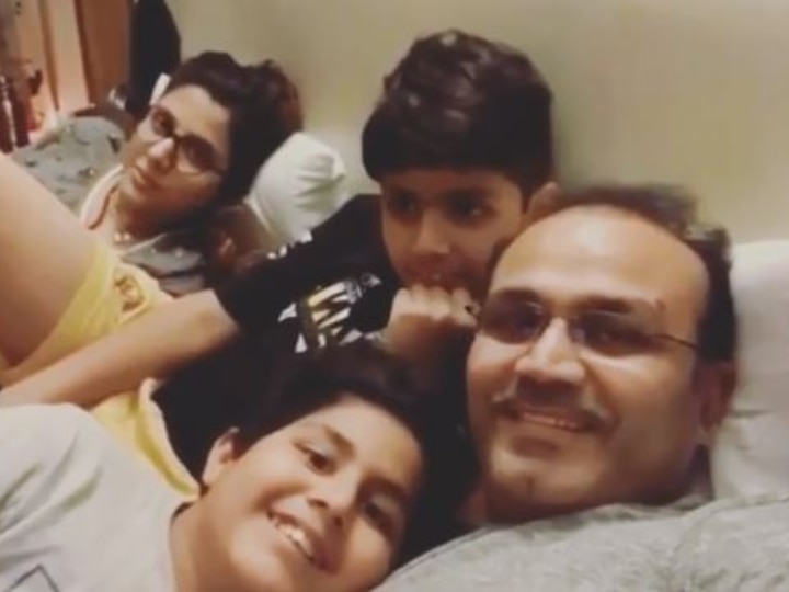 Lockdown Diaries: Virender Sehwag Watches Siddharth Kumar Tewary's RadhaKrishn With Family Lockdown Diaries: Virender Sehwag Spends Quality Family Time By Watching THIS Popular TV Show