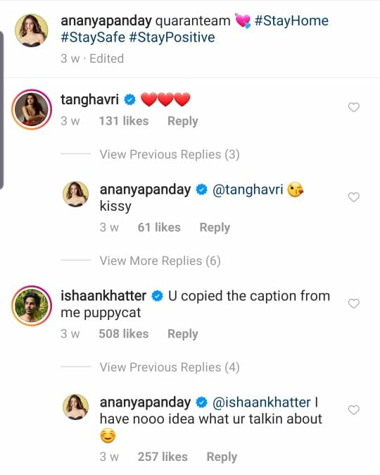 Khaali Peeli' Co-stars Ananya Panday & Ishaan Khatter's Fun Banter On Social Media Is Too CUTE For Words