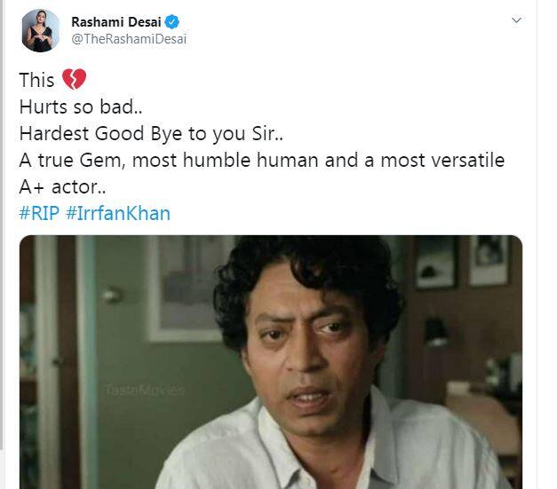 Rashami Desai, who is grabbing eyeballs because of her ugly fight with former boyfriend Arhaan Khan, tweeted, 