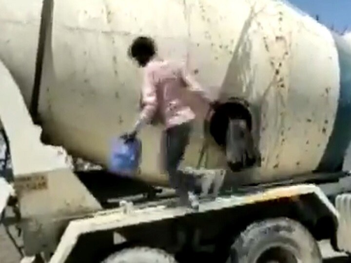 14 migrants found crammed inside cement mixer of truck in MP Indore In Bid To Escape From Maharashtra During Lockdown, 14 UP Labourers Cramp Themselves Inside Cement Mixer Of Truck