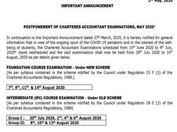 ICAI Postpones CA Exams To July 29th: Checkout Complete Schedule Here
