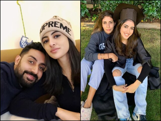 Amitabh Bachchan Granddaughter Navya Nanda Naveli Diy Graduation Day Ceremony Pics Courtesy Shweta Bachchan amitabh bachchan granddaughter navya