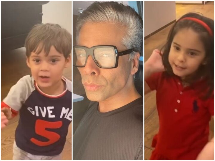 Karan Johar's TWINS Yash & Roohi Say They Get Headache Due To Their Father Singing In 'Lockdown With Johars' Watch: Karan Johar's TWINS Yash & Roohi Say They Get Headache Due To Their Father Singing In 'Lockdown With Johars'