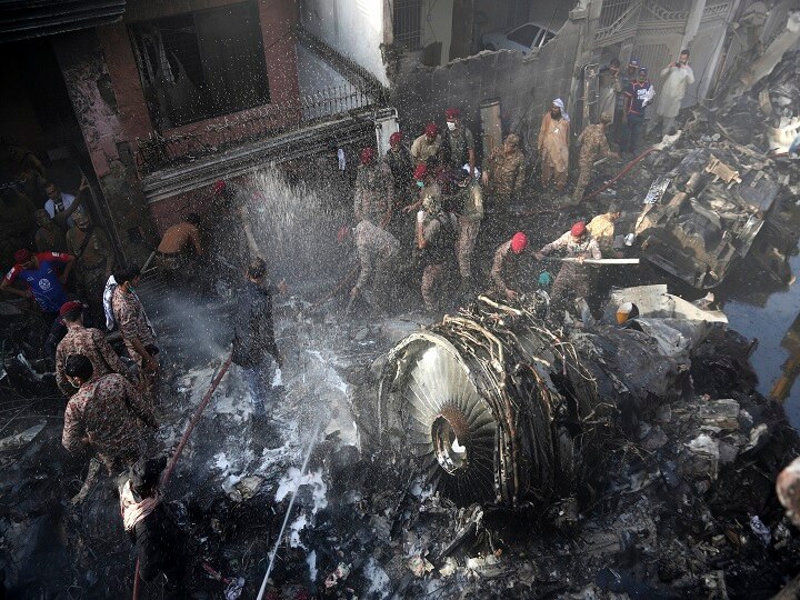 Pakistan Plane Crash Near Karachi Airport PIA Lahore-Karachi Flight Crash Pakistan Plane Crash: At Least 45 Dead As Flight With 107 Onboard Crashes Near Residential Area In Karachi