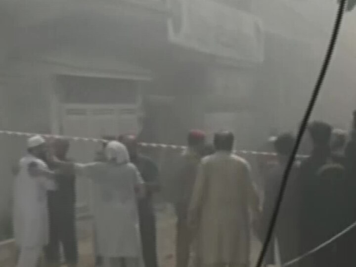 The crash took place in the city's densely populated Model Colony area. It caused significant damage in the residential area and reportedly destroyed four residences. (Image: ANI)
