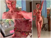 IN PICS: GUESS WHO? EX Bigg Boss Contestant Covered In Beetroot Pack From Head To Toe!