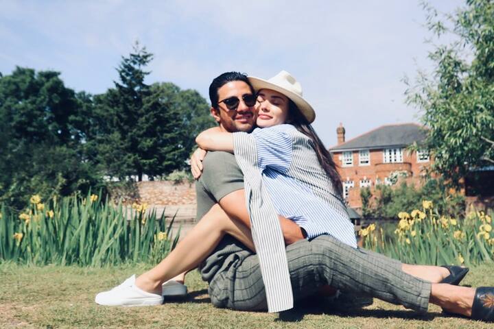 Amy Jackson and her fiancé George Panayitou welcomed their first child on September 23, 2019. The couple is on cloud nine since the arrival of their baby boy.