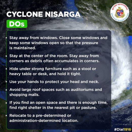 Stay away from windows. Close some windows and keep some open so the pressure is maintained, BMC said in the advisory. /Image Courtesy: BMC