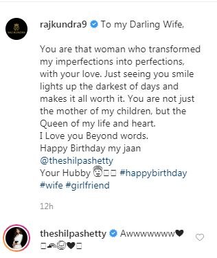 Happy Birthday Shilpa Shetty: Raj Kundra Wishes 'Queen Of His Life' With Heartwarming Post, See Video!