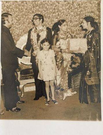 little Dipika posing at a relative's wedding 