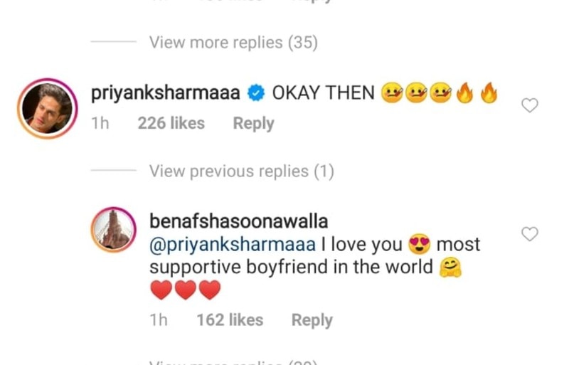 EX Bigg Boss Hottie Benafsha Soonawalla Goes Topless; Boyfriend Priyank Sharma Can’t Handle It!