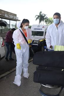 Unlock 1: Ajay Devgn's 'De De Pyaar De' Co-Star Travels To Delhi Wearing PPE Gear, Spotted At Mumbai Airport