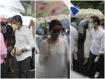 Sushant Singh Rajput Funeral: Shraddha Kapoor, Kriti Sanon, Vivek Oberoi, Rajkumar Rao & Others At Ville Parle Crematorium For Last Rites