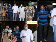 PHOTOS: Sushant Singh Rajput's Grieving Father Arrives In Mumbai With Other Family Members For His Son's Last Rites!