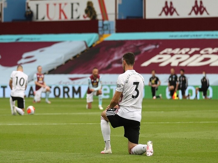 EPL Footballers Take To One Knee To Support 'Black Lives Movement' As Premier League Resumes After 100-day Hiatus Soccer Players, Match Officials Kneel On One Knee To Support 'Black Lives Movement' As EPL Resumes After 100-day Hiatus