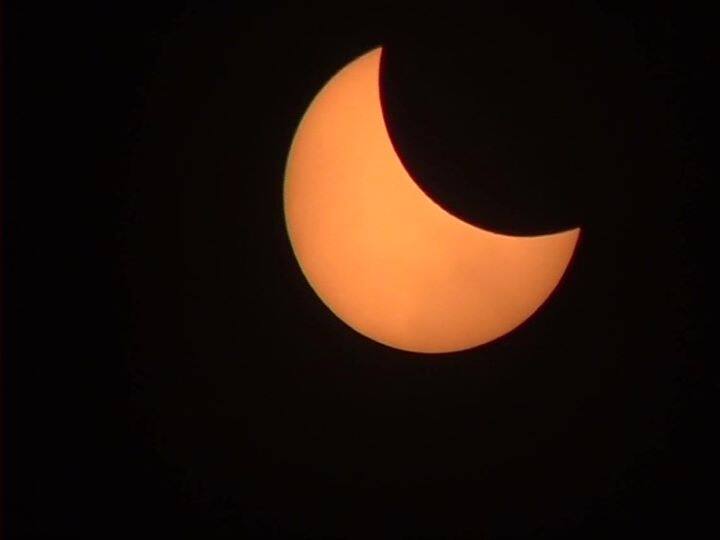 Solar Eclipse 2020 was seen in Nepal's Kathmandu. As per Nepal's BP Koirala Memorial, Planetarium Observatory and Science Museum Development Board the solar eclipse will be visible from 10:52 am to 2:32 pm today. (Image ANI)