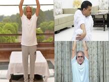 IN PICS: President Ram Nath Kovind, Arvind Kejriwal, Prakash Javadekar Others Practice Yoga On International Day Of Yoga