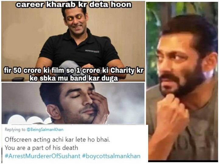 Salman Khan Massively Trolled After His Sushant Singh Rajput Tweet request to fans  'Off-screen acting achi kar lete ho bhai...'Salman Khan Massively Trolled After His Appeal To Stand With Sushant Singh Rajput's Fans Didn’t Go Well On Twitter!