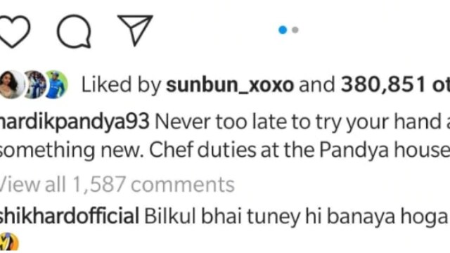 Tune Hi Banaya Hoga: 'Chef Hardik Pandya' Gets Brutally Trolled By Shikhar Dhawan