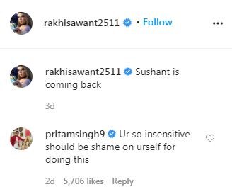 ‘You Have Crossed All Limits’: Fans LASH OUT At Rakhi Sawant For Claiming Sushant Singh Rajput Will Be Re-Born As Her Son