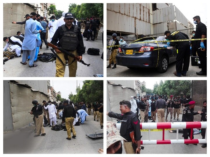 Pakistan Terror attack at karachi stock exchnage building, 216/11 style attack in karachi, two killed 5 Dead, Several Injured In Terror Attack At Karachi Stock Exchange In Pakistan; All 4 Terrorists Neutralized