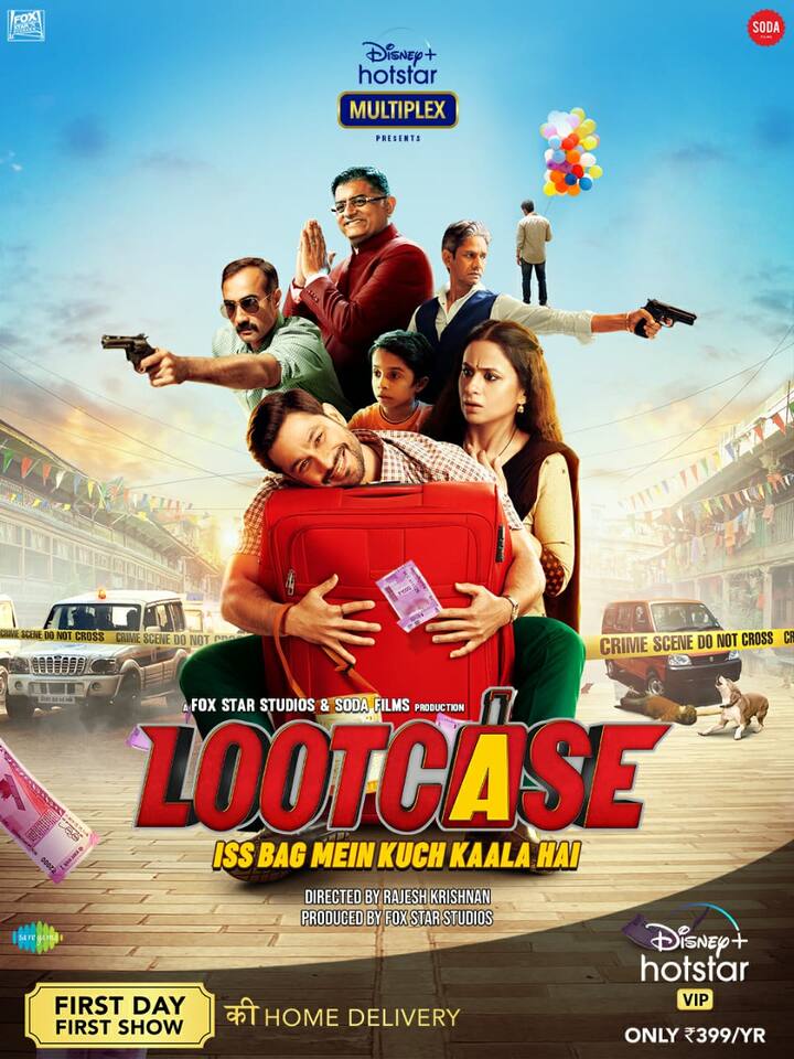 Kunal Kemmu starrer ‘Lootcase’ is a laughter ride about a middle-aged family man who comes across a suitcase full of money. The film also stars Gajraj Rao, Rasika Duggal, Ranvir Shorey, and Vijay Raaz. 