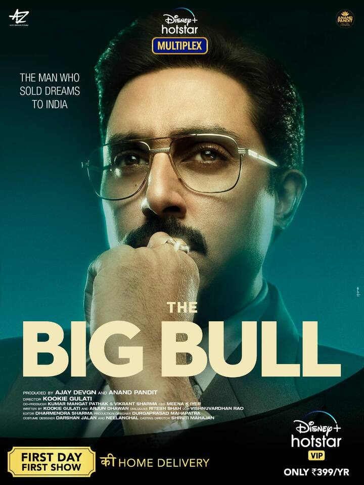 Abhishek Bachchan's 'The Big Bull' is based on stockbroker Harshad Mehta's financial crime life. The film, co-produced by Anand Pandit and Ajay Devgn, has been directed by Kookie Gulati. 