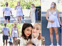 IN PICS: Priyanka Chopra’s Pregnant Sister-In-Law Sophie Turner Cradles Her BABY BUMP As Enjoys A Stroll With Husband Joe Jonas, Her Parents & Their Pets!