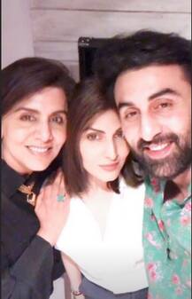 IN PICS: Ranbir Kapoor Celebrates Mom Neetu Kapoor's Birthday With Sister Riddhima At Their Residence!