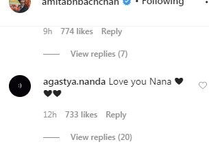 Amitabh Bachchan Tests Positive For COVID-19; Agastya Nanda Concerned Over Nana's Health, Drops Sweet Comment On His Post