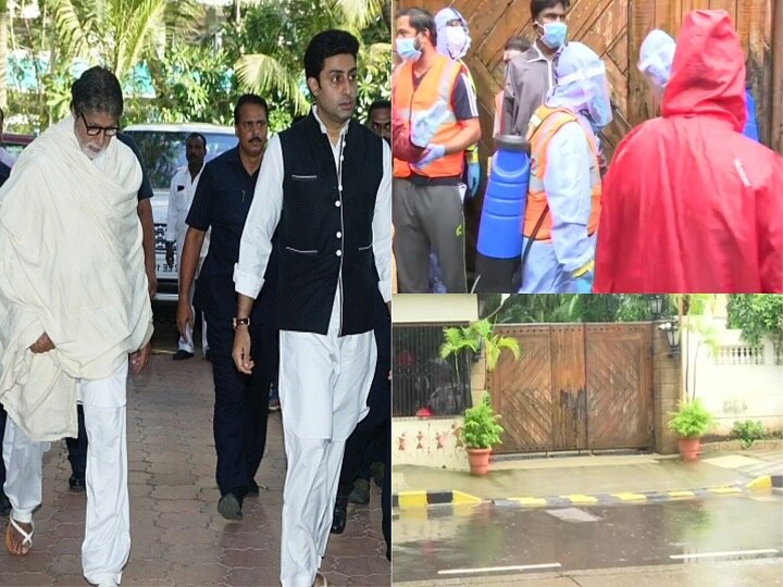 amitabh bachchan suffering from corona virus, BMC Officials Arrive at his residence for contact tracing, amitabh bachchan and abhishek bachchan Updates Amitabh Bachchan's Residence 'Jalsa' Sealed, BMC Officials To Begin Contact Tracing | Updates So Far