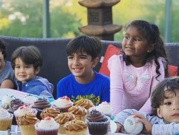 Sunny and Daniel hosted a small get-together to celebrate their daughter's 'Gotcha Day'.