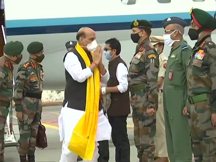 Rajnath Singh Leaves On 2 Day Visit To Ladakh Jammu Kashmir; To Visit Forward Areas Along LAC, LOC Defence Minister Rajnath Singh Reaches Leh As Part Of 2-Day Visit To Ladakh And Kashmir; Will Visit Forward Areas