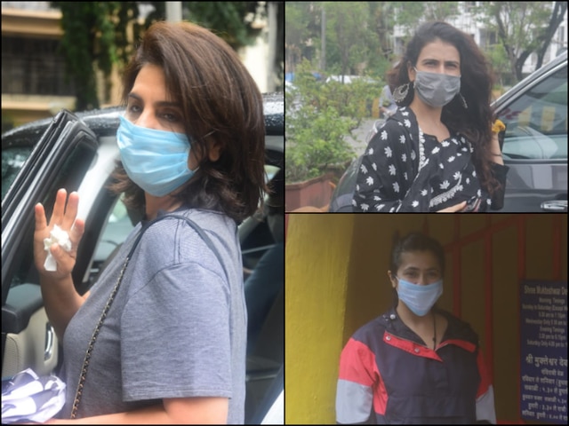Pics Ranbir Kapoor S Mother Neetu Singh Dons Mask She Steps Out