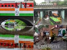 PICS: Houses Collapse, Bus Submerges As Heavy Rains Wreak Havoc In Parts Of Delhi