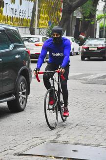 IN PICS: Ranbir Kapoor Steps Out For A Bicycle Ride Amidst Coronavirus Pandemic