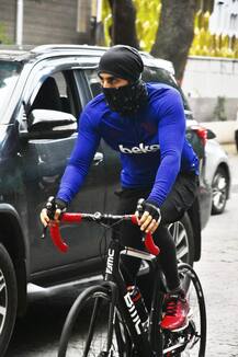 IN PICS: Ranbir Kapoor Steps Out For A Bicycle Ride Amidst Coronavirus Pandemic