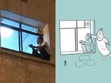 Palestinian Man Bids Final Adieu To Mom After Scaling Hospital Wall, Netizens Turn Emotional