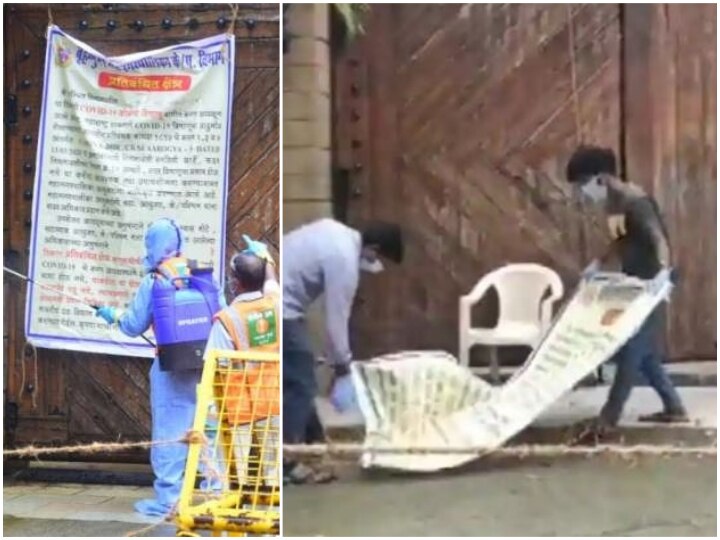 BMC Removes Containment Zone Poster From Amitabh Bachchan's Bungalow 'Jalsa' BMC Removes Containment Zone Poster From Amitabh Bachchan's Bungalow 'Jalsa'