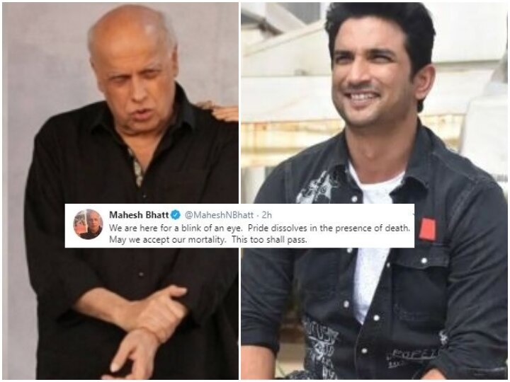 Mahesh Bhatt Posts Cryptic Tweet Hours Before His Interrogation With Police In Sushant Singh Rajput’s Case, Says 'This Too Shall Pass' Mahesh Bhatt Posts Cryptic Tweet Hours Before His Interrogation With Police In Sushant Singh Rajput’s Case, Says 'This Too Shall Pass'