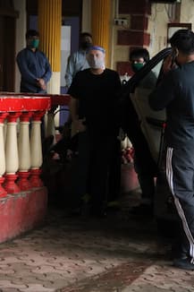 IN PICS: Mahesh Bhatt At Santacruz Police Station Wearing Mask & Face Shield To Record Statement In Sushant Singh Rajput Case!