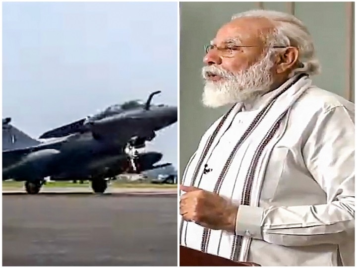 Five Rafale Fighter Jets Land In Ambala Airbase: PM Narendra Modi Welcome Arrival Of Aircraft 'No Bigger Virtue Than Securing Nation': PM Modi Welcomes Rafale Fighter Jets With Tweet In Sanskrit