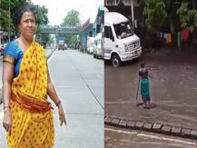 50-Yr-Old Mumbai Woman Stands In Rain For 7 Hours To Warn Commuters Of A Manhole; Loses Her Home & Savings
