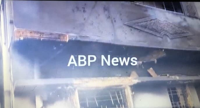Chamrajpet MLA BZ Zameer Ahmed Khan was rushed to pacify the protesters outside the police station. The incident comes on a day when Janmashtami celebrations are ongoing in the garden city and other parts of the country. In PIC: The house of Congress MLA R Akhanda Srinivas set ablaze. 