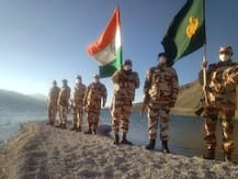 WATCH: ITBP Troops Chant Vande Mataram, Wave Tiranga Along 14K-Feet Pangong Tso Bank In Ladakh To Celebrate 74th I-Day