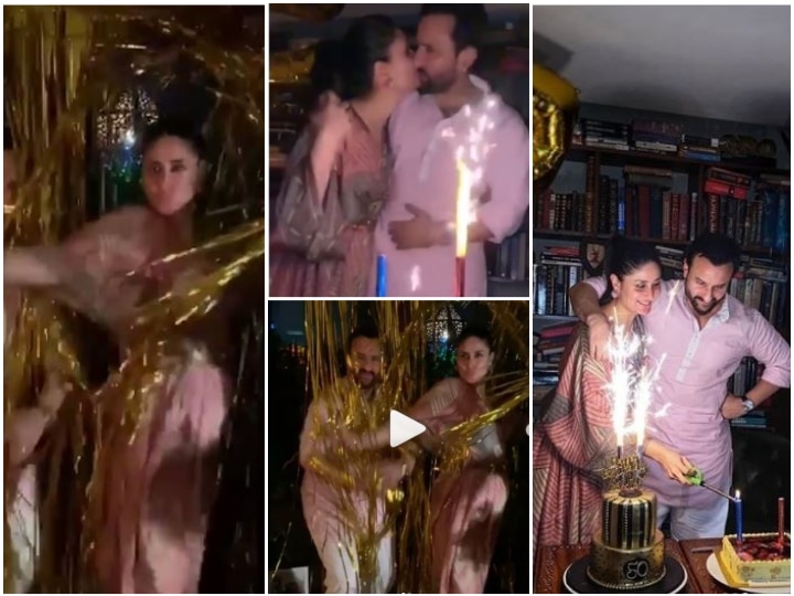 Happy Birthday Saif Ali Khan: Mommy-To-Be Kareena Kapoor Flaunts Her BABY BUMP As She Celebrates Hubby’s 50th Birthday With Family At Home; INSIDE PICS & VIDEOS!