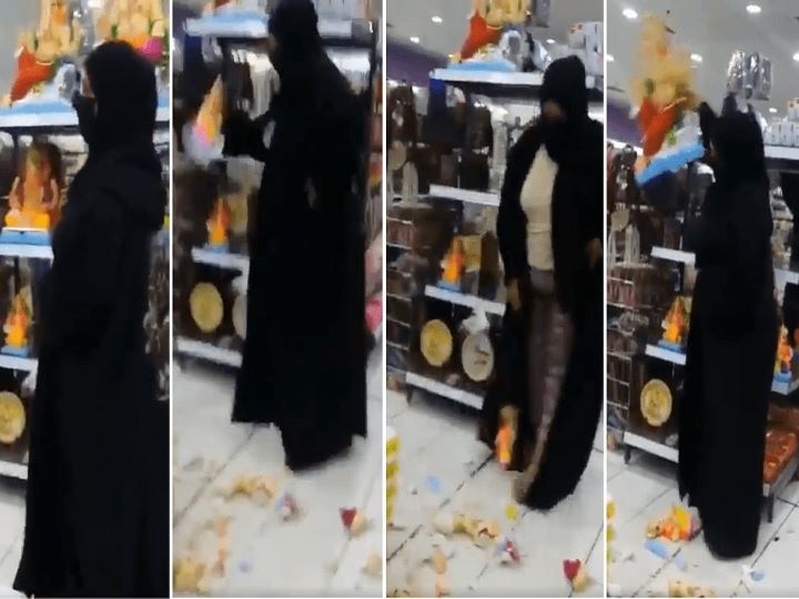 bahrain woman breaks ganesh idols, lord ganesha festival 2020, ganesh murthi, viral video Burqa-Clad Woman Smashes Lord Ganesha Idols On The Floor In Bahrain, Govt Takes Action