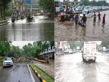 In Pics: Streets Water-Logged, Traffic Disrupted As Heavy Rains Continue To Lash Delhi-NCR; IMD Predicts More Showers