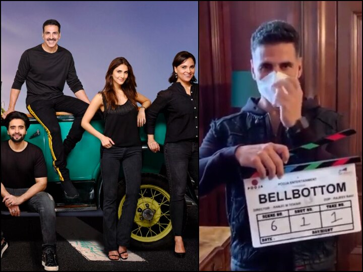 Akshay Kumar Starts Shooting For Bell Bottom Amid COVID-19 Crisis In UK, Watch VIDEO Lights, Camera, Mask On and Action! Akshay Kumar & Team Start Shooting For 'Bell Bottom' Following All New Norms