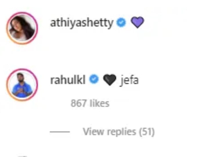 KL Rahul Confirms Dating Athiya Shetty? Star Batsman's Reaction To Athiya's Stunning Pic Gets Fans Talking